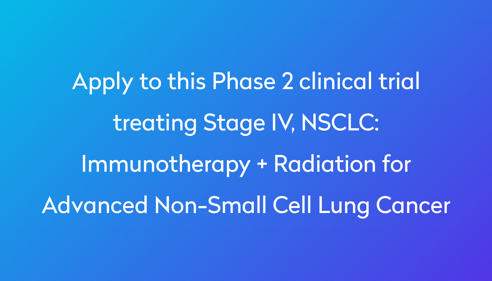 What Is Advanced Non Small Cell Lung Cancer